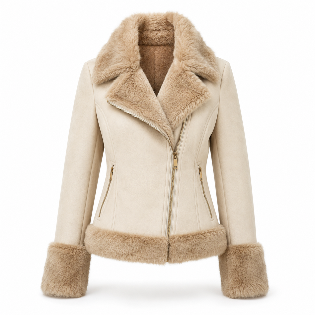 Faux Fur Trim Jacket